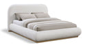 Vaughn - Chenille Bed With Natural Base