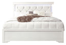 Pompei - Full Bed - Metallic White