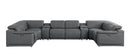 2679 - 8-Piece U-Shaped Power Reclining Sectional In Genuine Leather (4 Recliner)