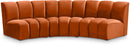 Infinity - 3 Piece Velvet Modular Sectional