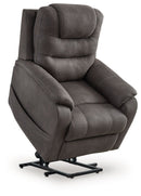 Snowfield - Power Lift Recliner - Gunmetal