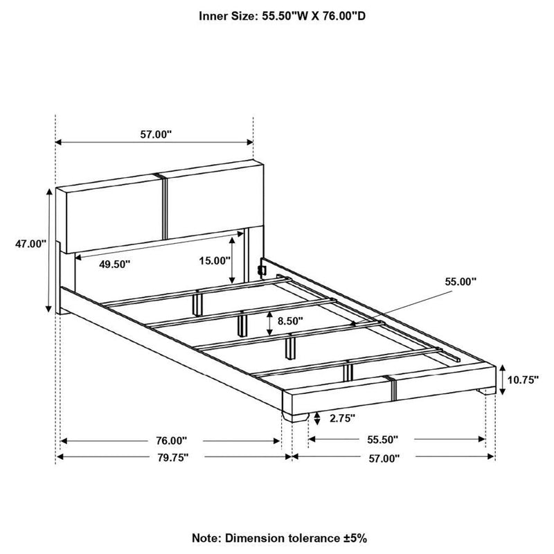 Conner - Upholstered Panel Bed