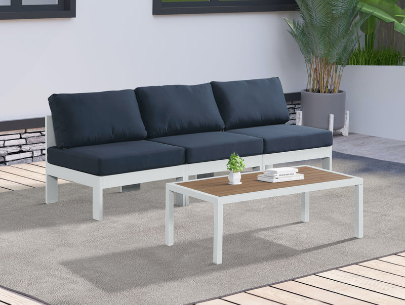 Nizuc - Outdoor Patio Modular Sofa - Navy - Fabric