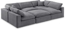 Comfy - 6 Piece Velvet Sectional