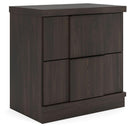 Shaehartin - Two Drawer Night Stand - Dark Brown