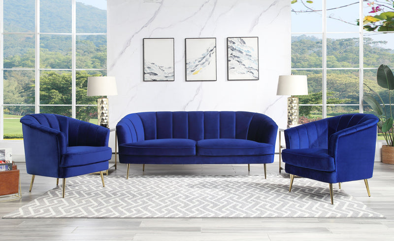 Eivor - Sofa - Blue Velvet