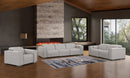 1208 - Leather Reclining Set (Sofa, Loveseat & Chair With 5 Power Recliners)