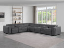 1224 - 8-Piece L-Shaped Sectional Sofa In With 4 Power Recliners & Power Headrests