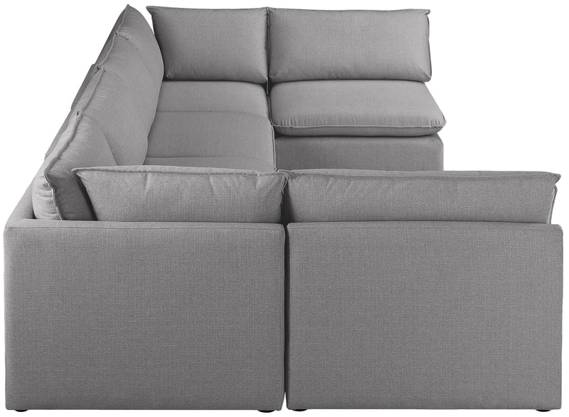 Mackenzie - Modular Sectional 6 Piece - Gray - Modern & Contemporary