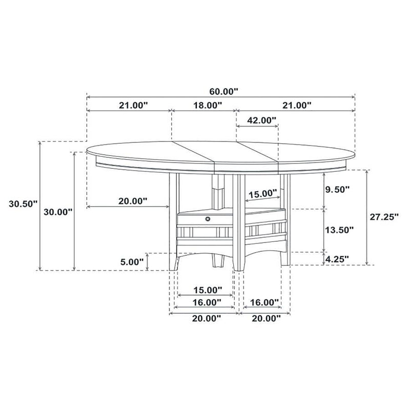 Lavon - Transitional Five-piece Dining Set