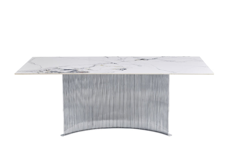 D7070 - Dining Table - White