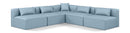 Cube - 5 Piece Modular Corner Armless Sectional