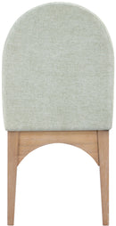 Waldorf - Chenille Dining Side Chair With Natural Legs