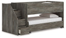 Frandern - Twin Over Twin Loft Bed - Gray