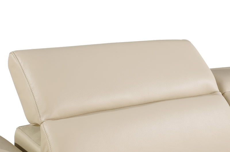 1126 - Top Grain Power Reclining Italian Leather Loveseat