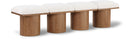 Pavilion - 4 Piece Modular Bench With Brown Base