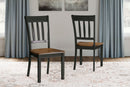 Owingsville - Dining Room Side Chair (Set of 2) - Black / Brown