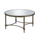 Aditya - Coffee Table - Mirrored & Antique Brass