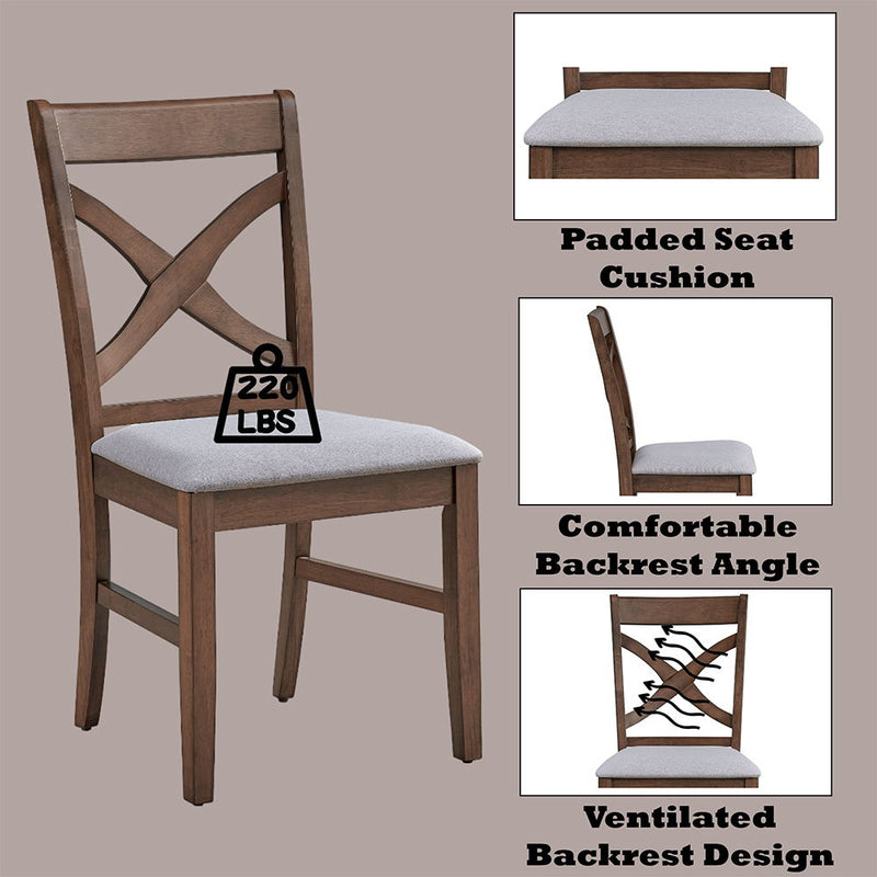 Ferris - Side Chair (Set of 2) - Brown Finish