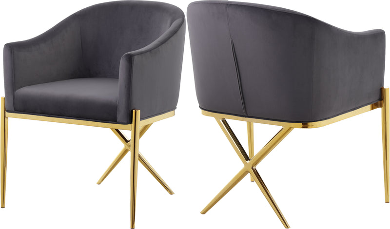 Xavier - Dining Chair with Gold Legs