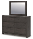 Fraluna - Dresser And Mirror - Charcoal