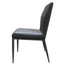 Cargo - Chair - Gray Synthetic Leather & Gunmetal