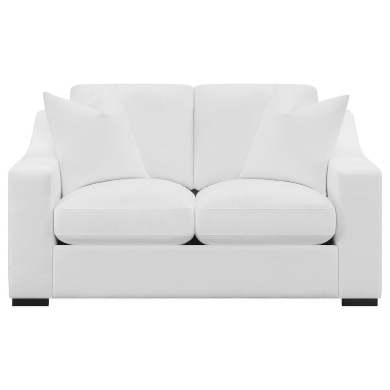 Ashlyn - Upholstered Sloped Arm Sofa Set