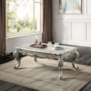 Miliani - Coffee Table With Marble Top - Natural Marble Top & Antique Bronze