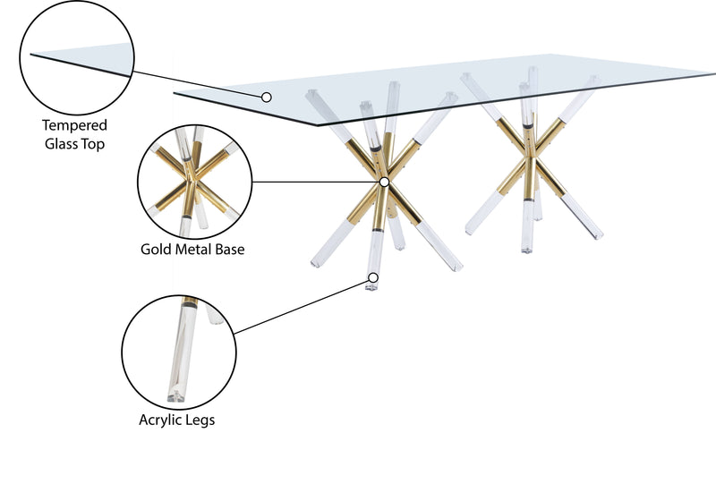 Mercury - Dining Table - Pearl Silver