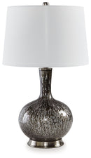 Tenslow - Glass Table Lamp - Antique Black