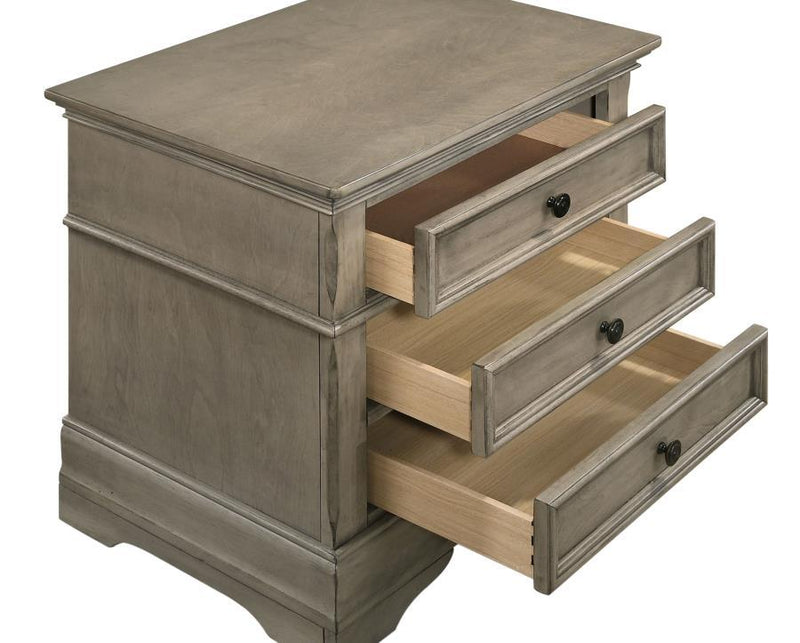 Manchester - 3-Drawer Nightstand - Wheat