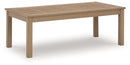 Hallow Creek - Rectangular Cocktail Table - Driftwood