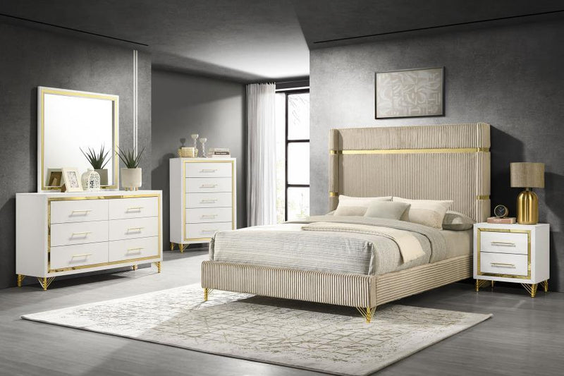 Lucia - 6-Drawer Bedroom Dresser - White