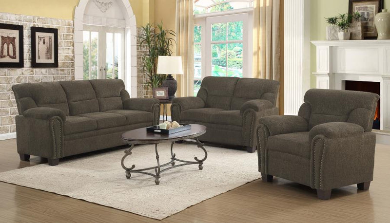 Clemintine - Upholstered Sofa with Nailhead Trim