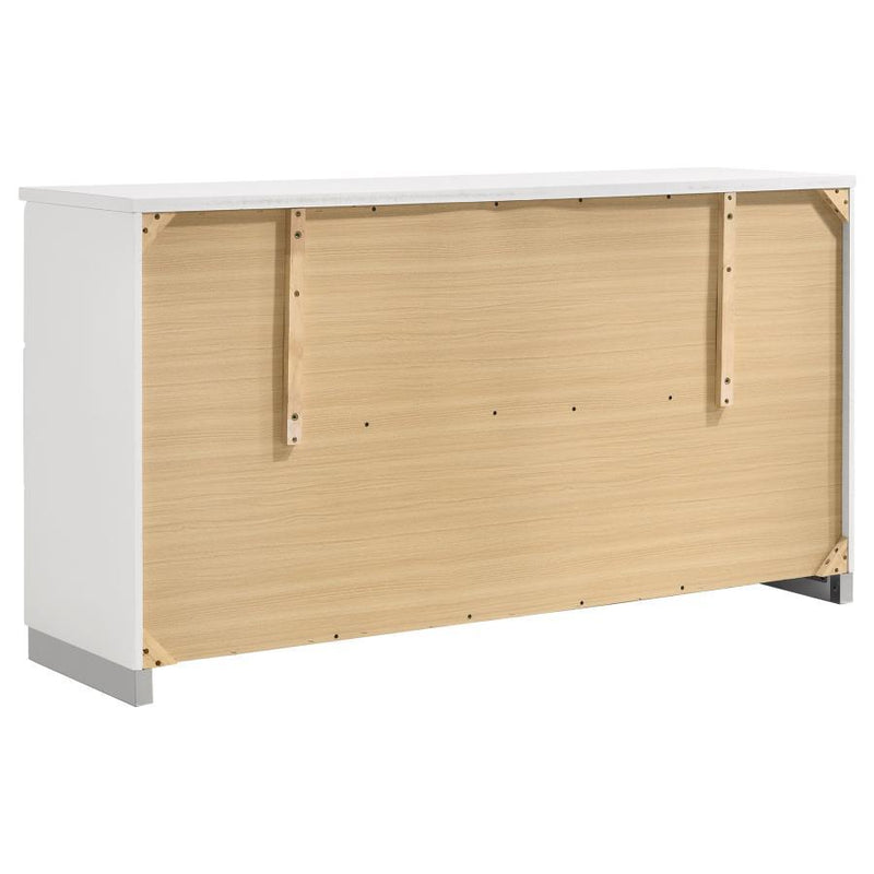 Felicity - 6-Drawer Dresser - Glossy White