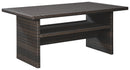 Easy Isle - RECT Multi-Use Table - Dark Brown / Beige