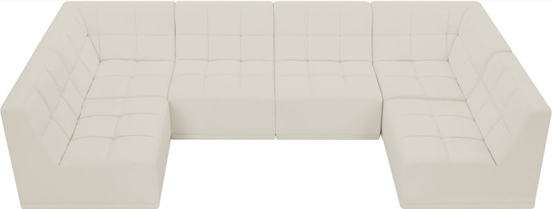 Relax - Modular Sectional 6 Piece - Cream