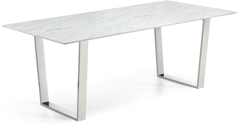 Carlton - Dining Table - Pearl Silver - Steel