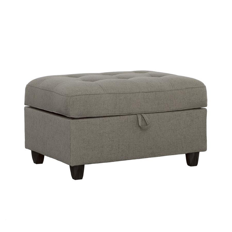 Stonenesse - Tufted Storage Ottoman - Gray