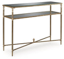 Cloverty - Sofa Table - Aged Gold Finish