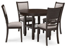 Langwest - Dining Room Table Set (Set of 5) - Brown