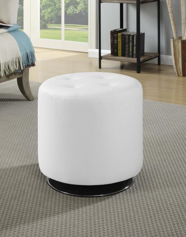 Bowman - Round Upholstered Ottoman