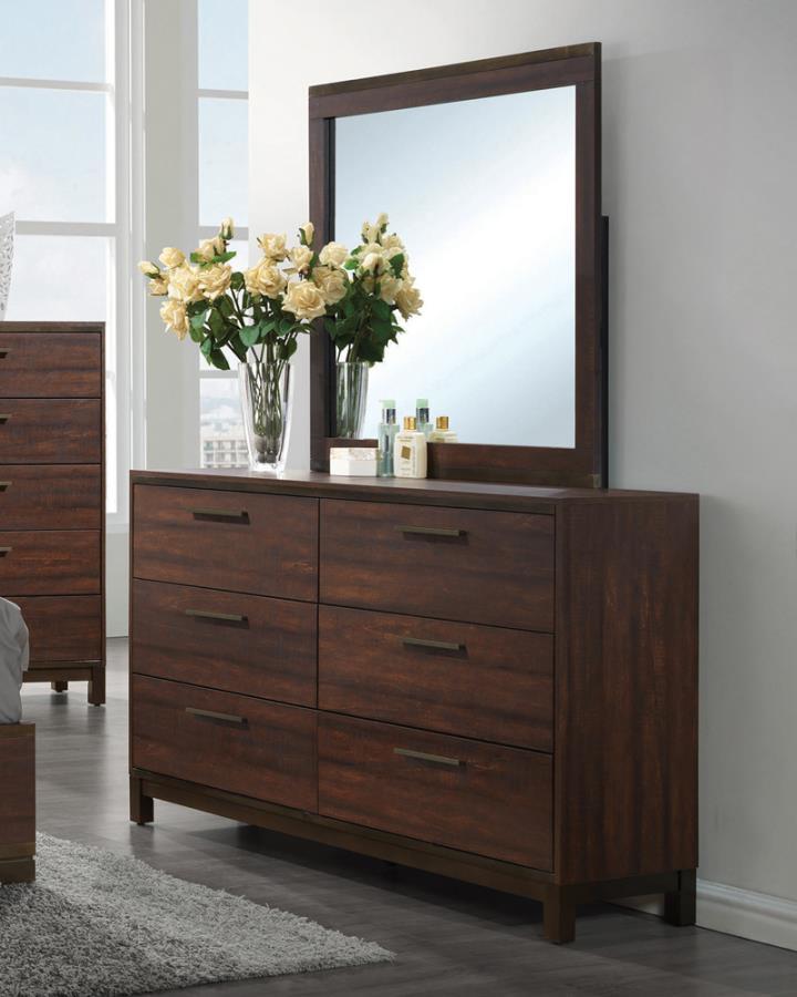 Edmonton - 6-Drawer Dresser - Rustic Tobacco