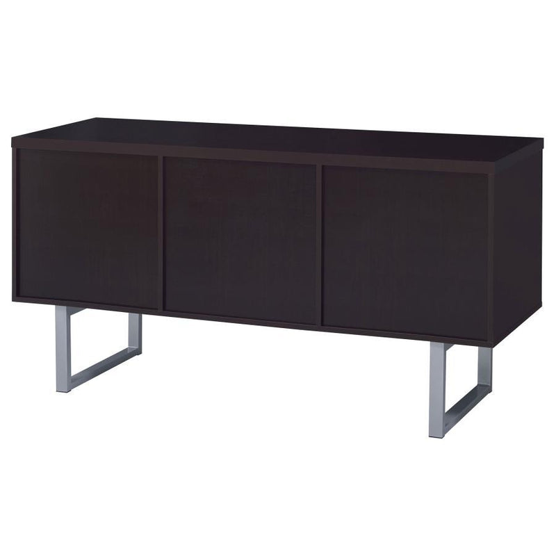 Lawtey - 5-Drawer Home Office Storage Credenza - Cappuccino