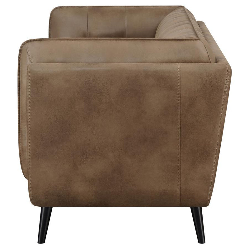 Thatcher - Upholstered Button Tufted Sofa - Brown