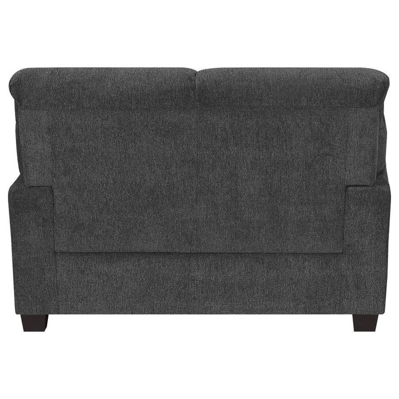 Clemintine - Upholstered Loveseat with Nailhead Trim