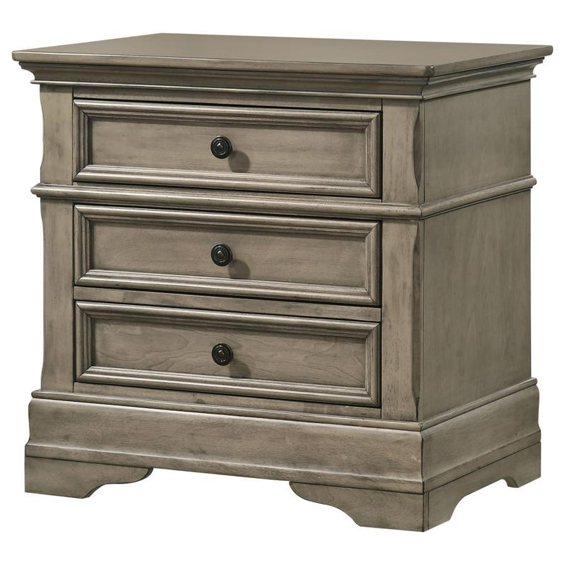 Manchester - 3-Drawer Nightstand - Wheat