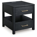 Winbardi - Rectangular End Table - Black