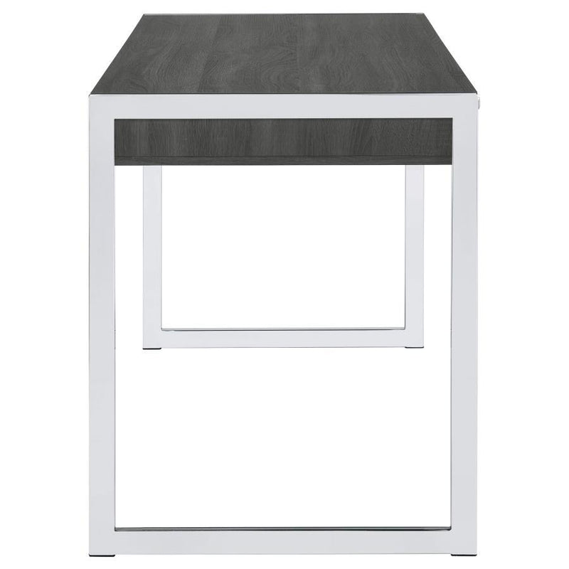 Wallice - 2-Drawer Writing Desk - Weathered Gray