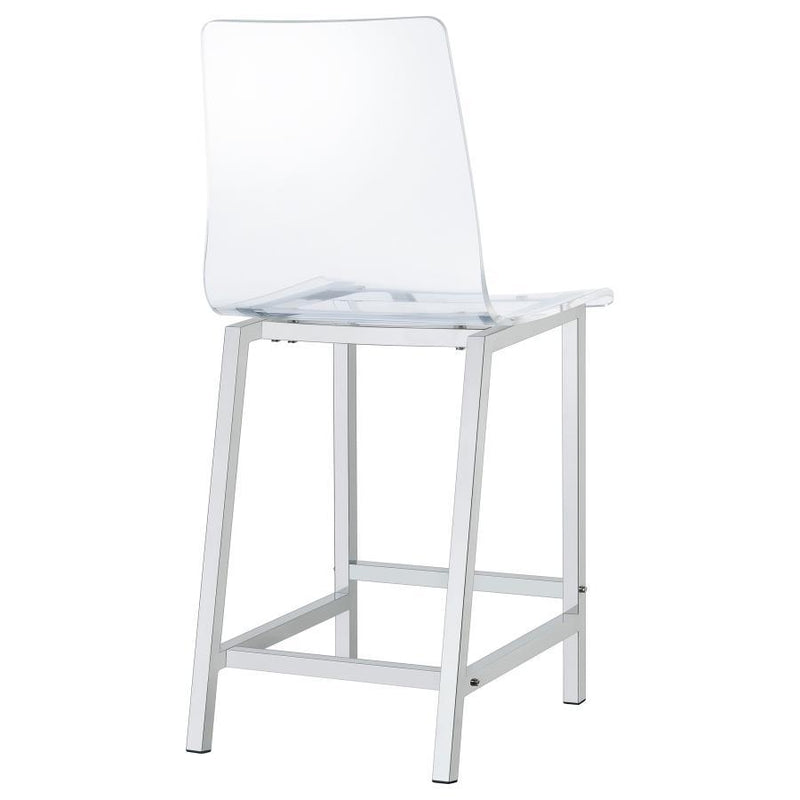 Juelia - Chrome Stools (Set of 2)